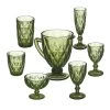 Lot De 7 Verres Verts