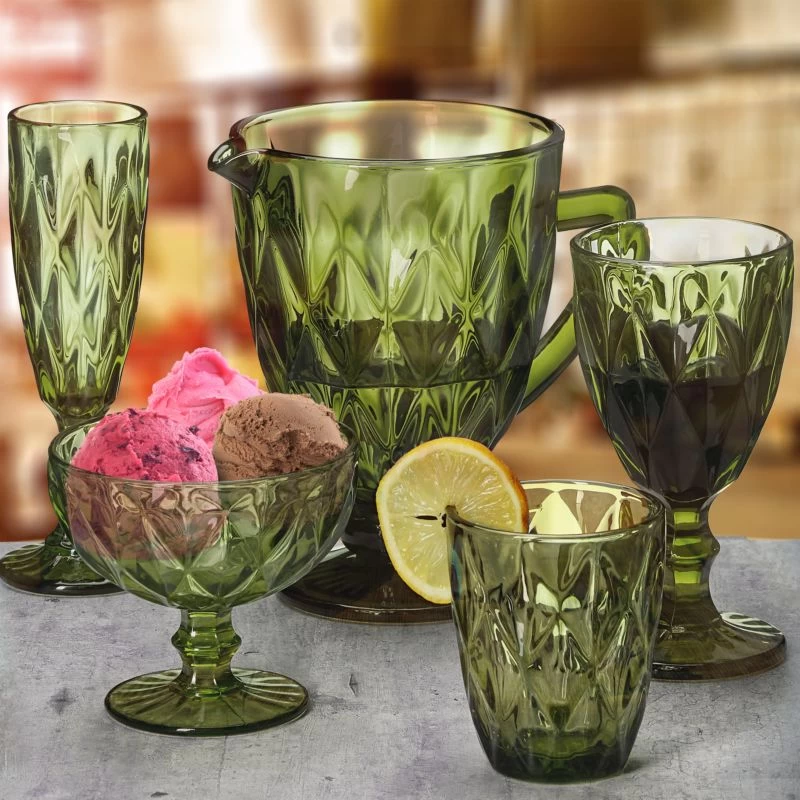 Lot De 7 Verres Verts 4 Lot De 7 Verres Verts – Image 4
