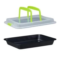 Plat Four Avec Couvercle 3 En 1 -Entrez dans ma vaisselle. ebd0e9ac77e04d3cbc4184edd7cf2674