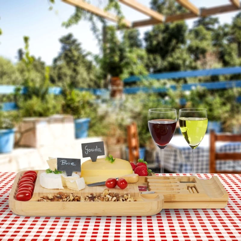 Plateau Fromage Bambou 10 Accessoires 2 Plateau Fromage Bambou 10 Accessoires – Image 2